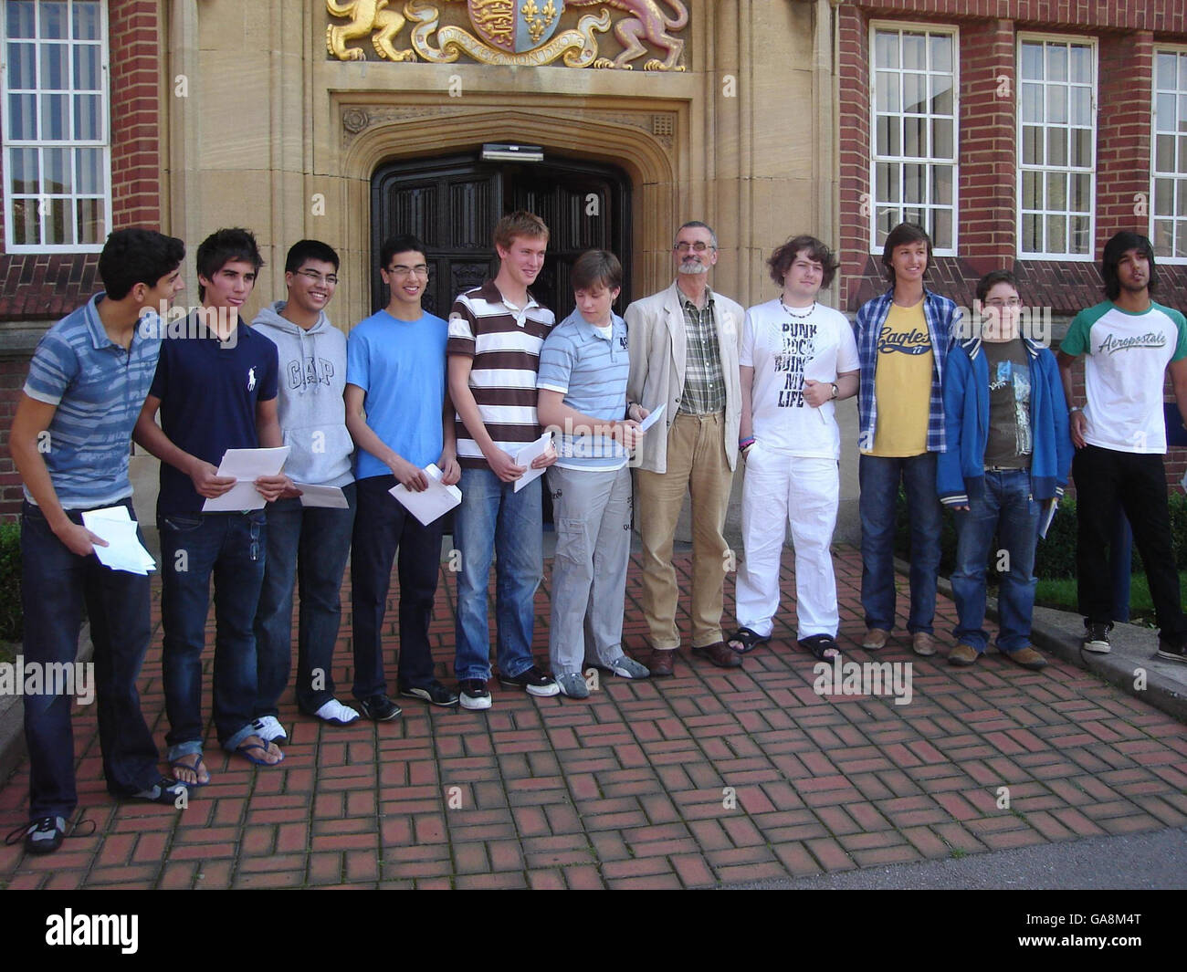 GCSE results day Stock Photo Alamy