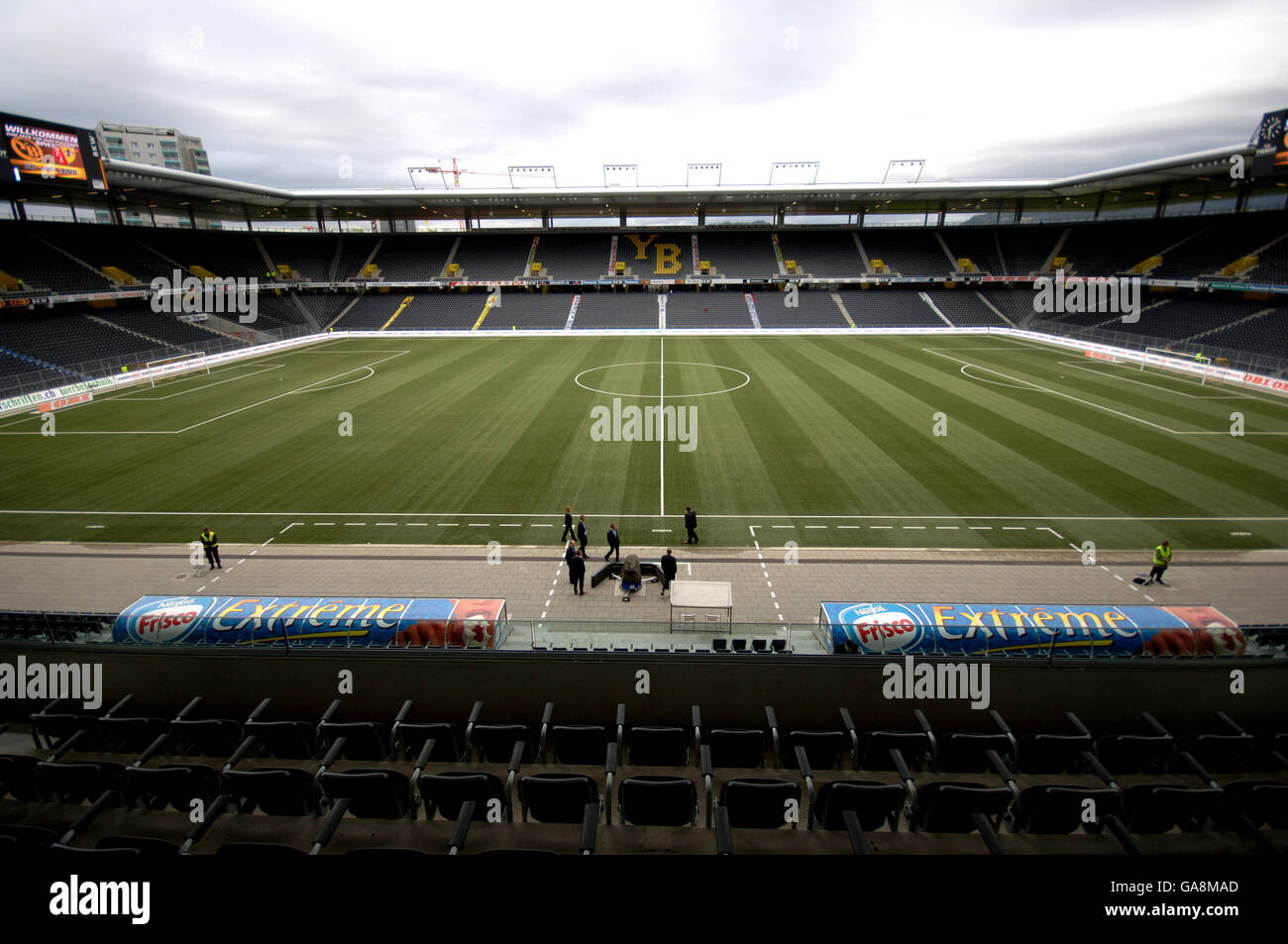 Soccer - UEFA Cup - Second Qualifying Round - First Leg - BSC Young Boys v Lens - Stade de Suisse Stock Photo