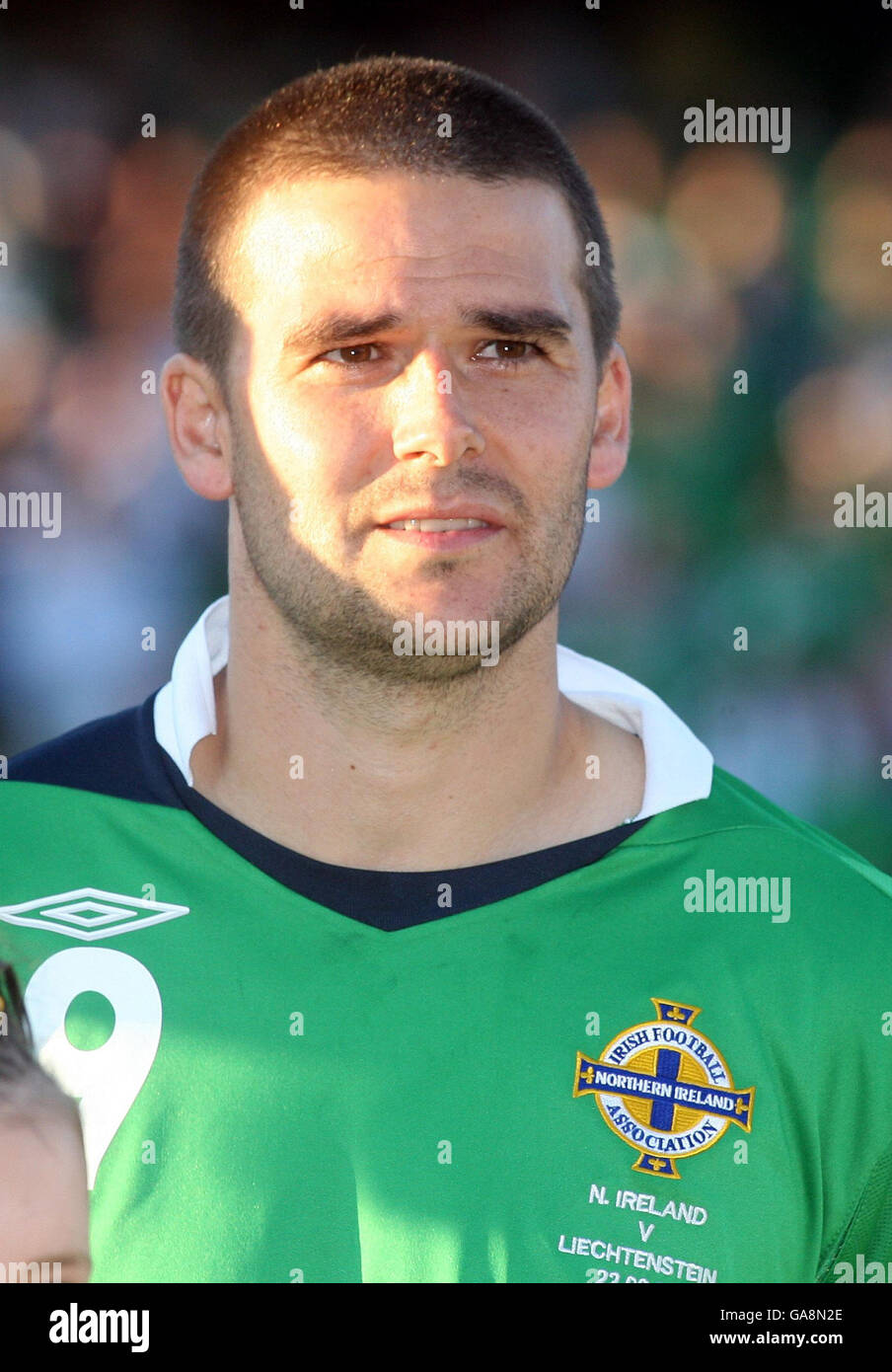 Northern Ireland's David Healy in the Northern Ireland football match
