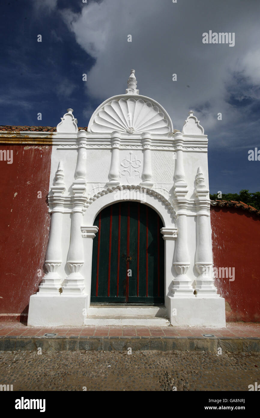 a colonial house in the town of Coro in the west of Venezuela. Stock Photo