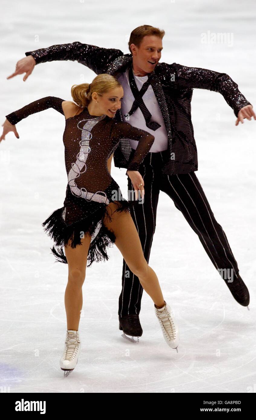 Winter Olympics - Salt Lake City 2002 - Figure Skating - Ice Dancing - Free Dance Stock Photo