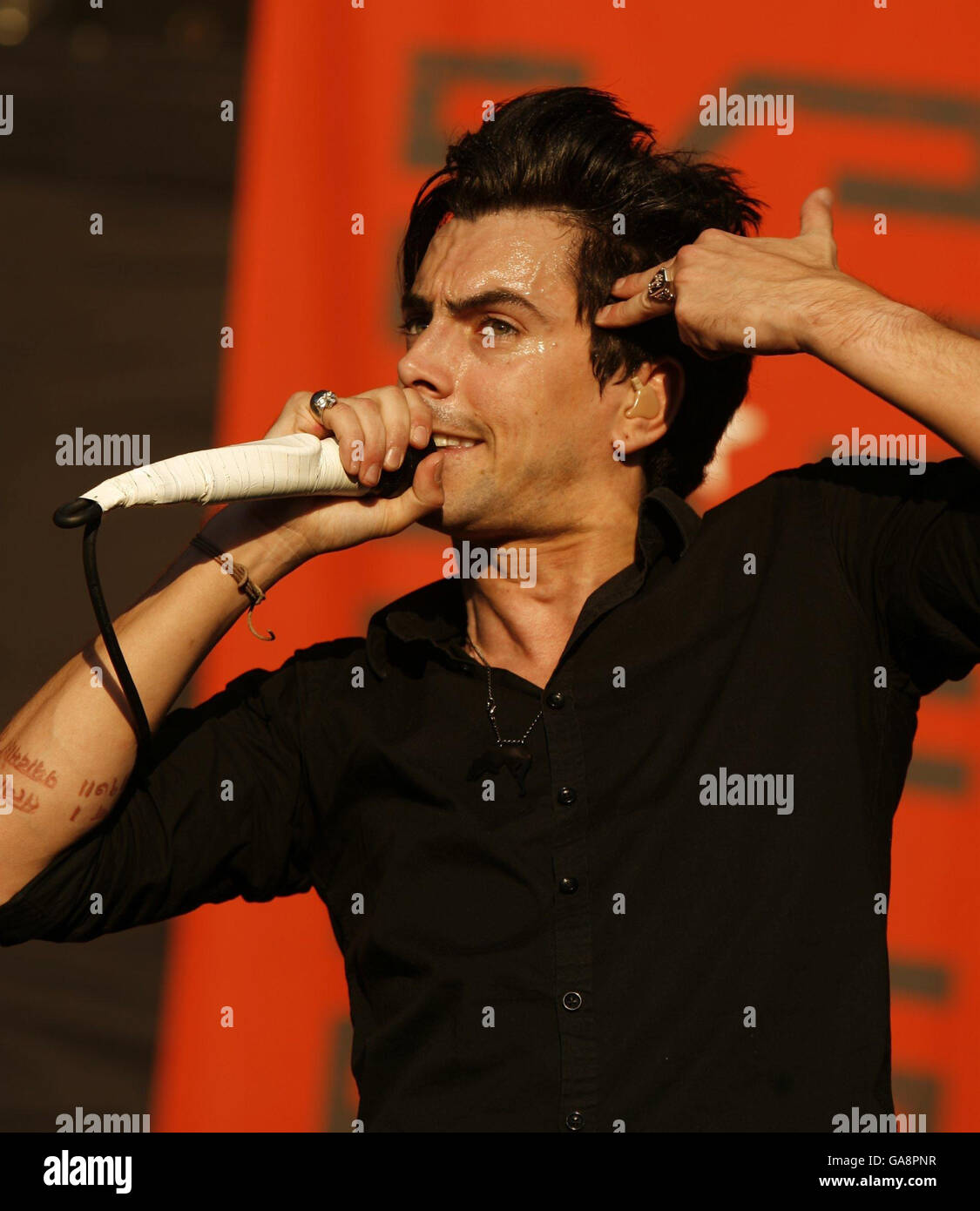 Carling Reading Festival 2007. The Lost Prophets performing on the Main ...