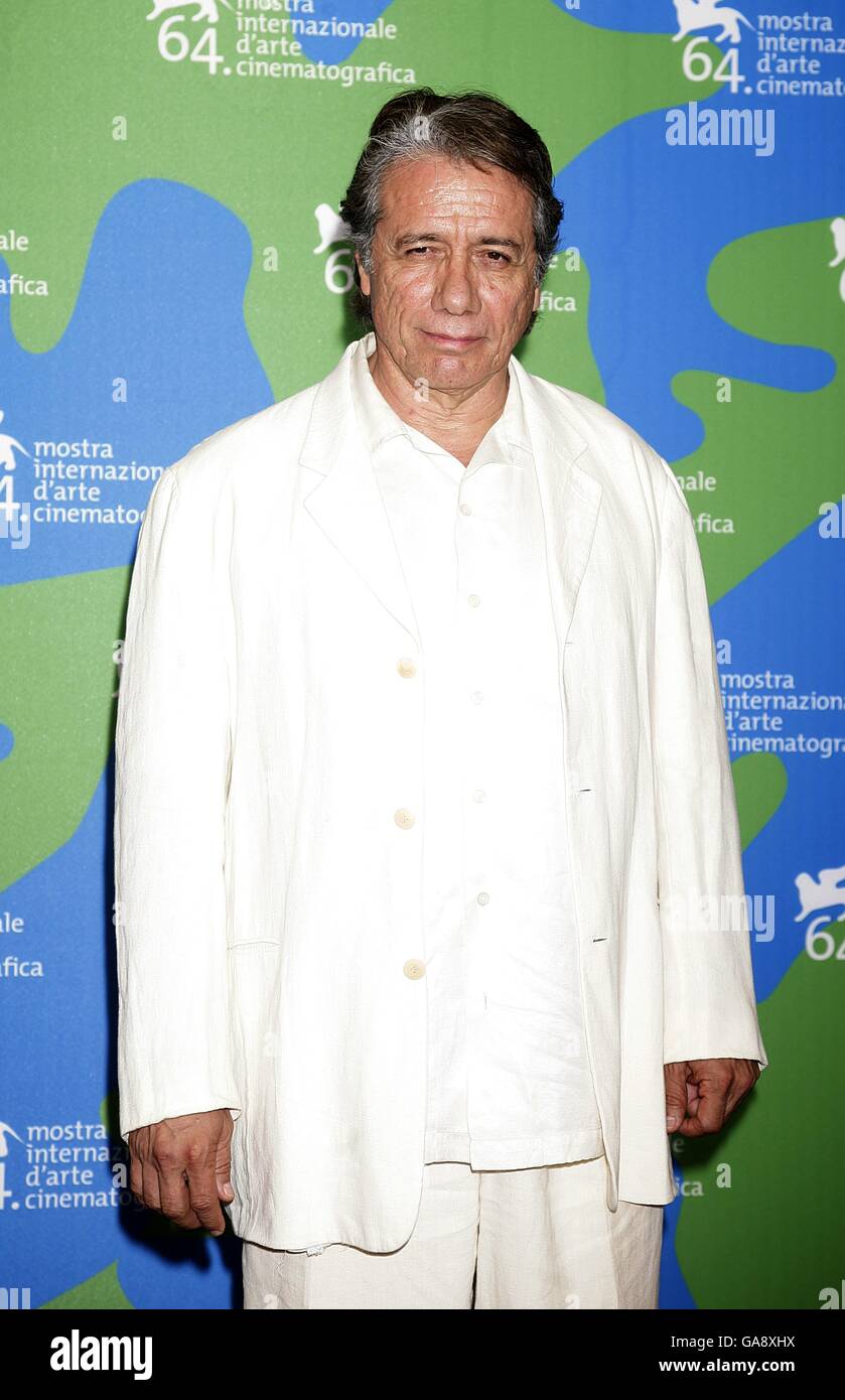 Edward James Olmos during a photocall for the film 'Blade Runner: The Final Cut', at the Venice Film Festival in Italy, Saturday 1 September 2007. Stock Photo