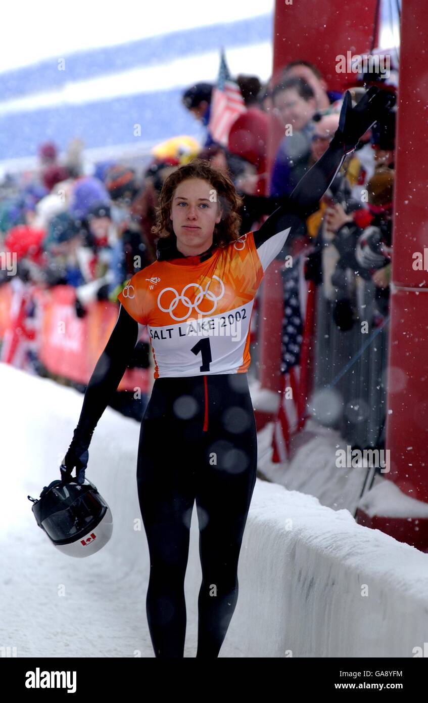 Canadas lindsay alcock salutes the crowd after her 6th place hires