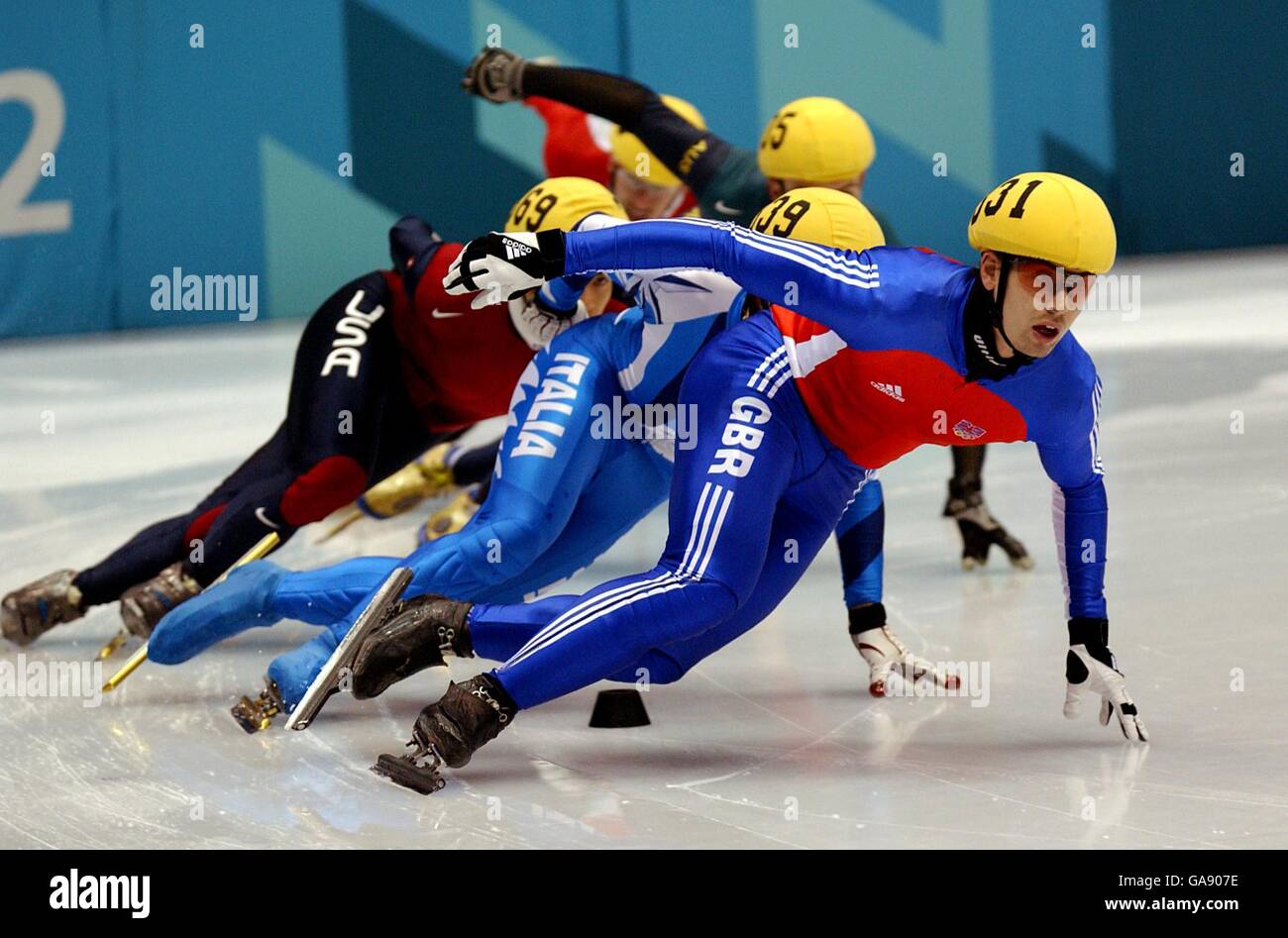 Winter Olympics Salt Lake City 2002 Short Track Speedskating Men