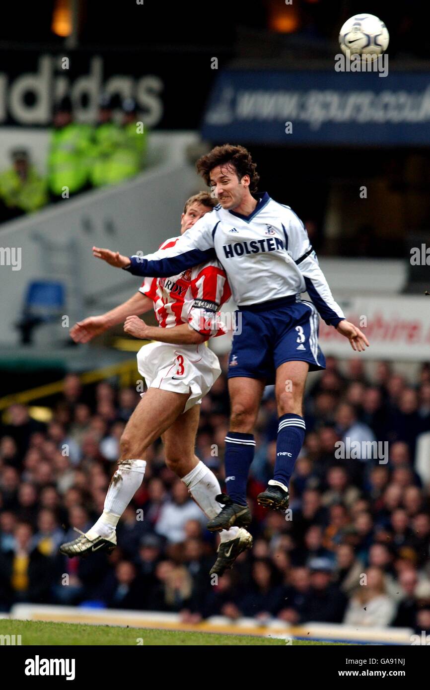 Soccer - FA Carling Premiership - Tottenham Hotspur v Leeds United.  Mauricio Taricco, Tottenham Hotspur Stock Photo - Alamy
