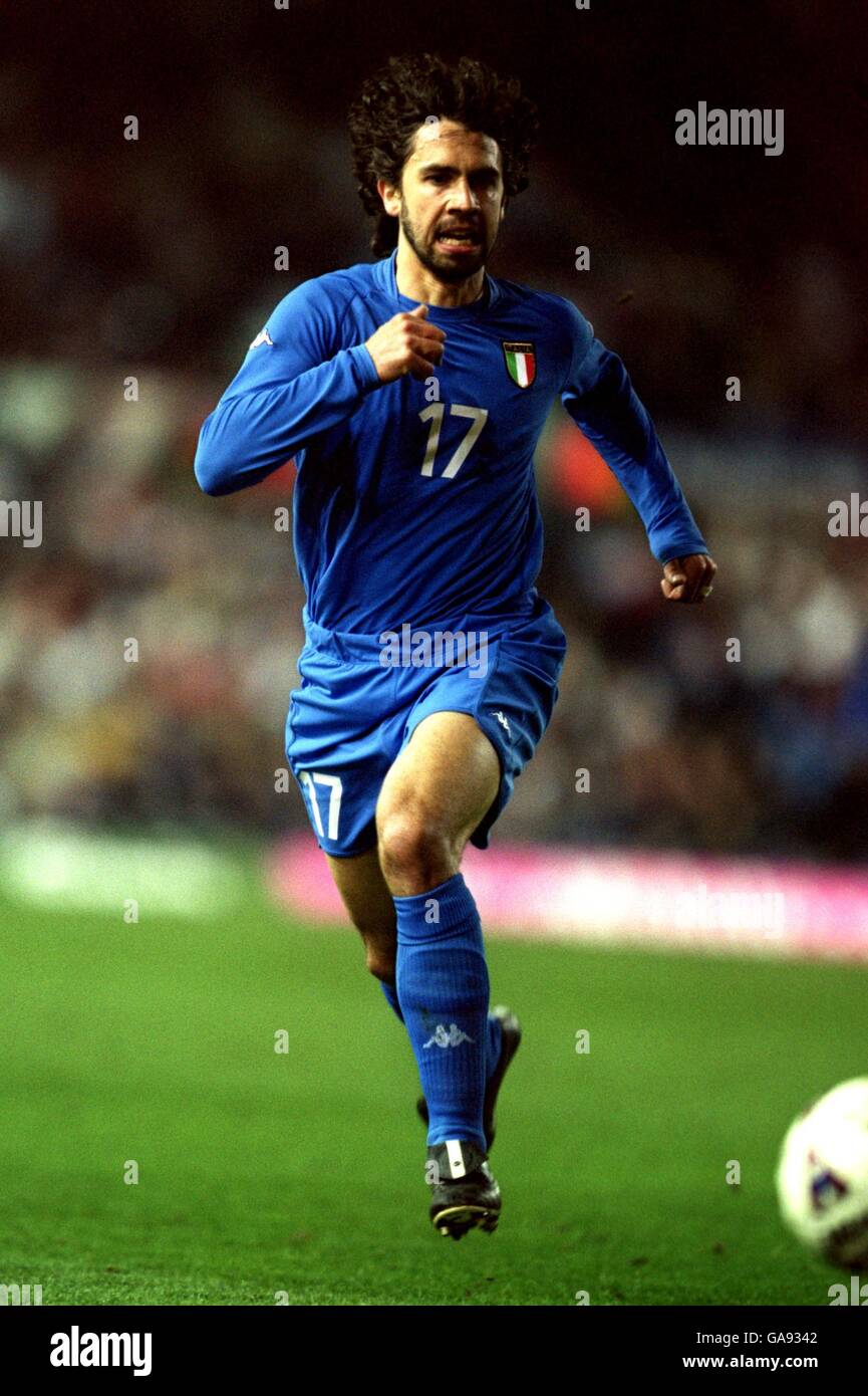International Soccer - Friendly - England v Italy. Damiano Tomassi ...