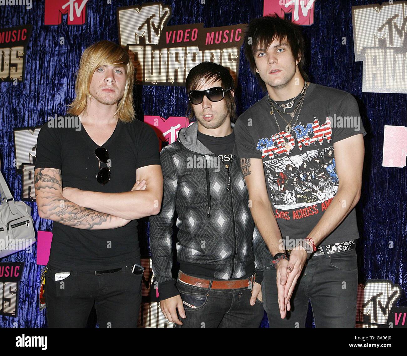 MTV Video Music Awards Las Vegas Arrivals. Boys Like Girls arrive