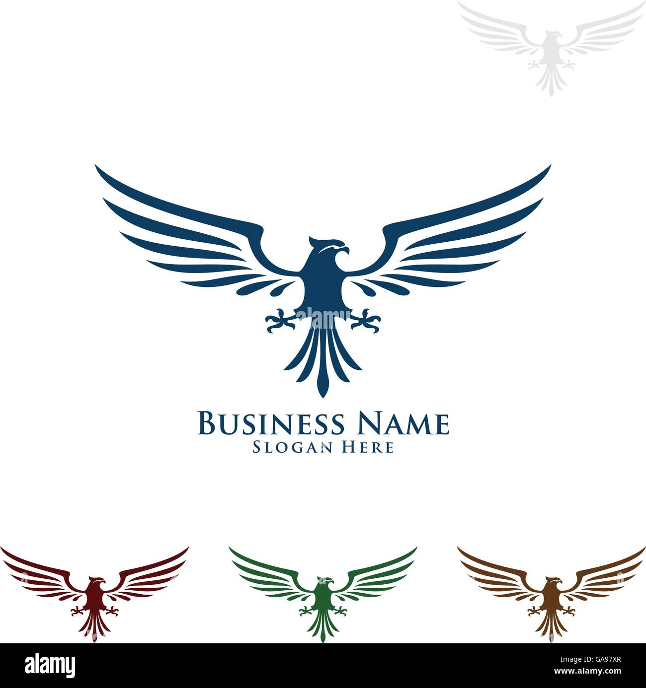 Eagle fly logo design, vector of eagle Bird ,Falcon, Hawk, isolated on ...