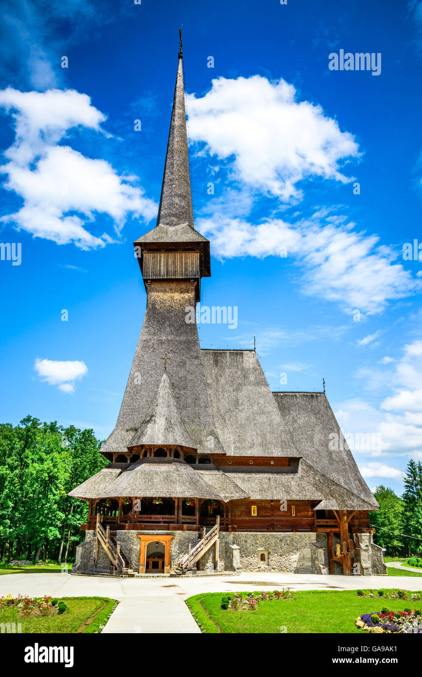 Sapanta, Romania. Peri Monastery in Maramures, Transylvania. Highest wooden  church from the world Stock Photo - Alamy