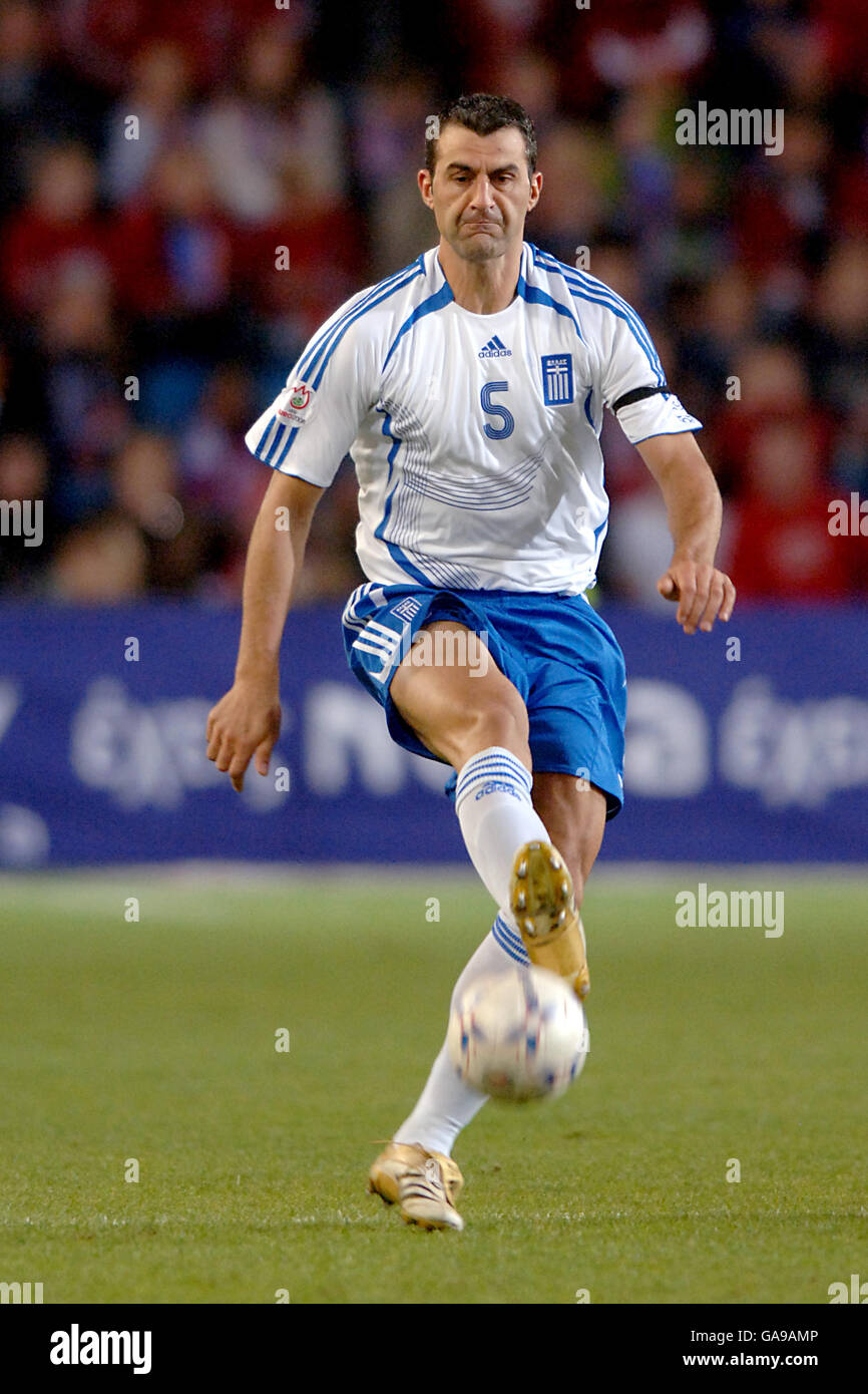 Soccer - UEFA European Championship 2008 Qualifying - Group C - Norway v Greece - Ulleval Stadium. Traianos Dellas, Greece Stock Photo