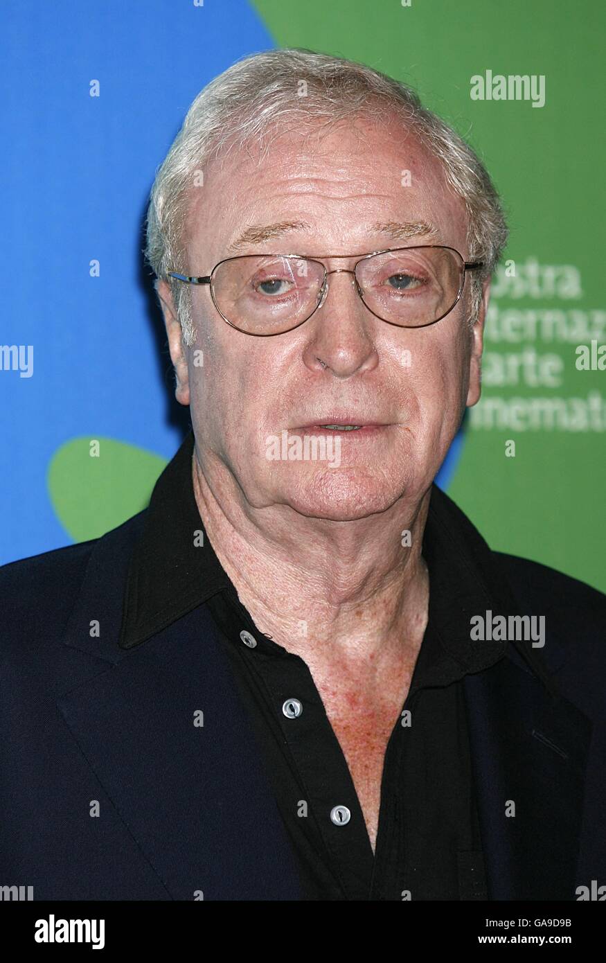 Sir Michael Caine attends a photocall for the film Sleuth at the 64th Venice International Film Festival. Stock Photo