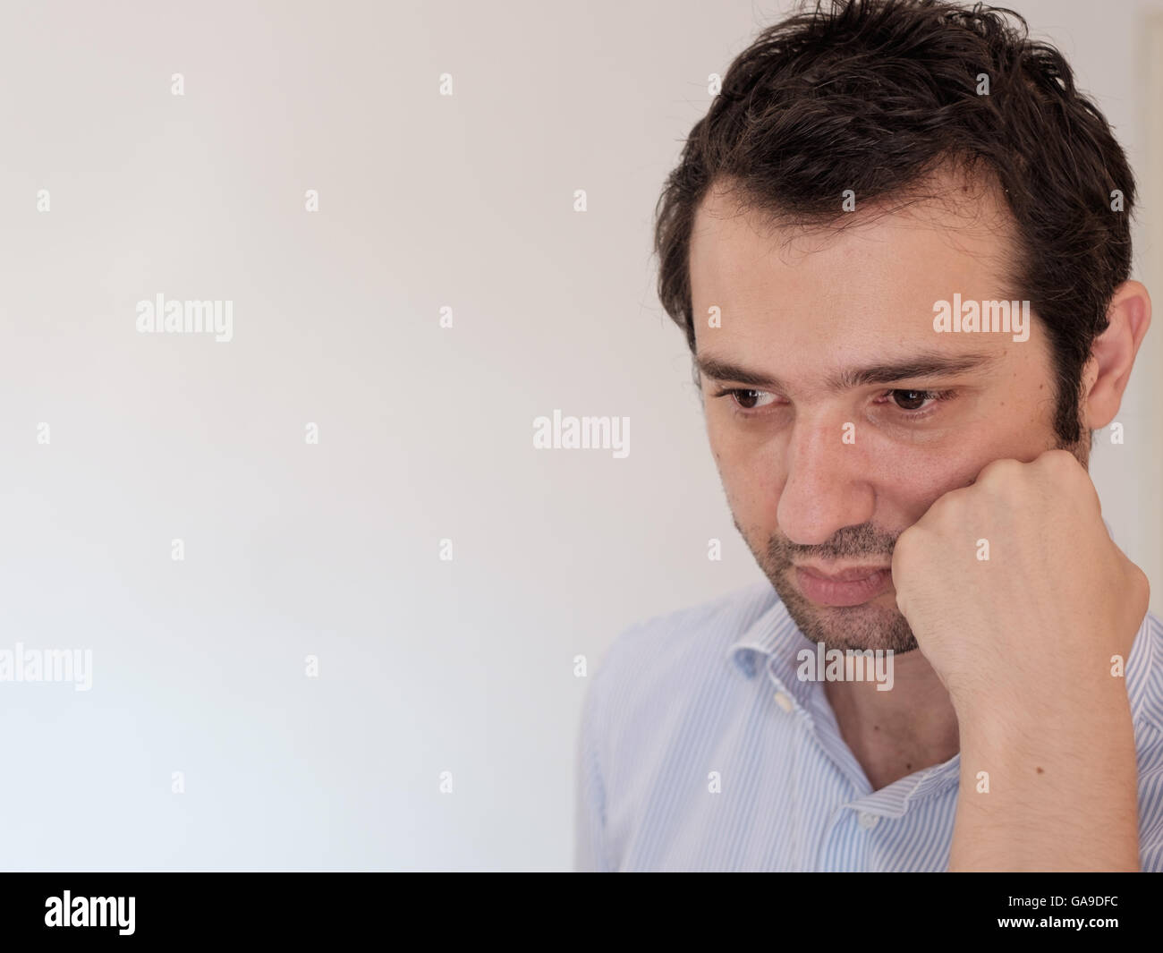 Portrait Of Sad Man Thoughtful Stock Photo Alamy portrait-of-sad-man-thoughtful-stock-photo-alamy