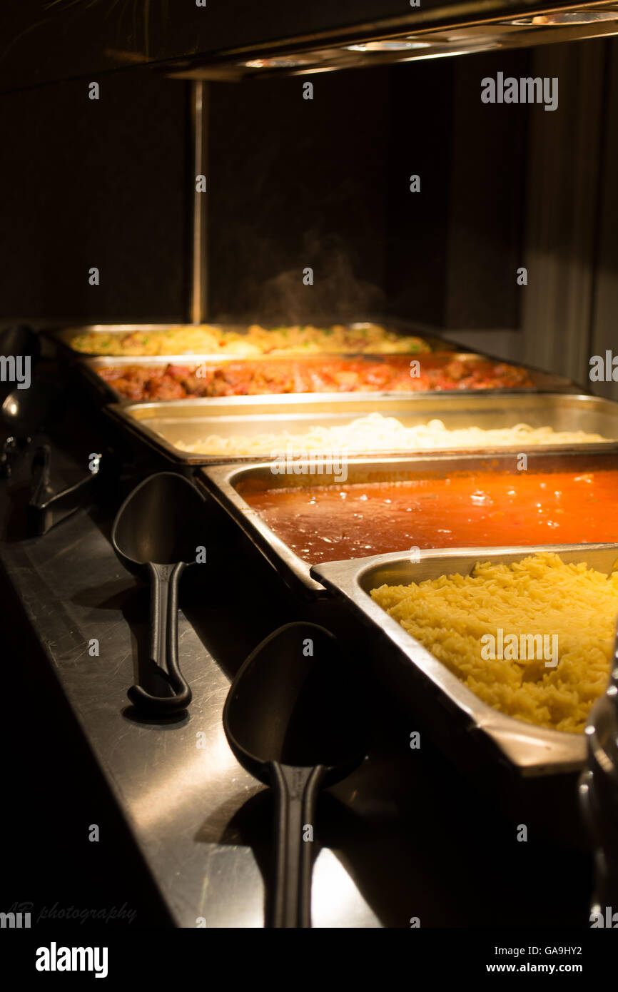 curry buffet Stock Photo
