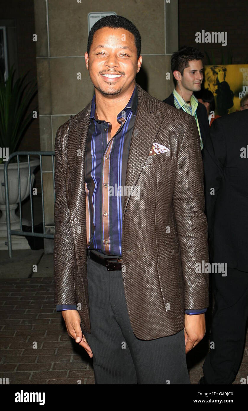 Terrance Howard arriving for the premiere of the new film The Brave One at the Ryerson Theatre in Toronto, Canada. Stock Photo