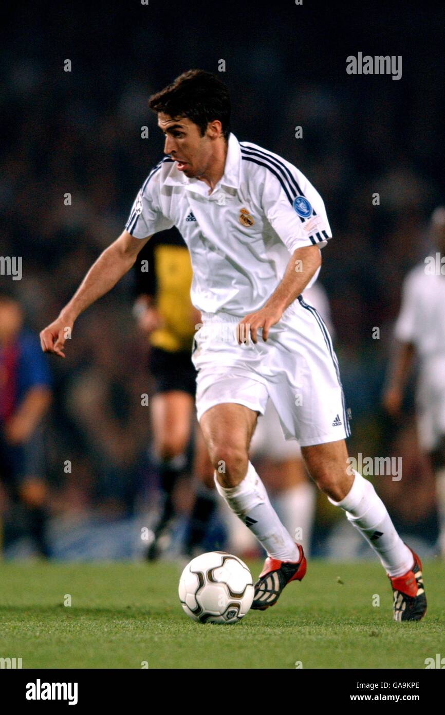 Soccer - UEFA Champions League - Semi Final - First Leg - Barcelona v Real Madrid. Raul, Real Madrid Stock Photo