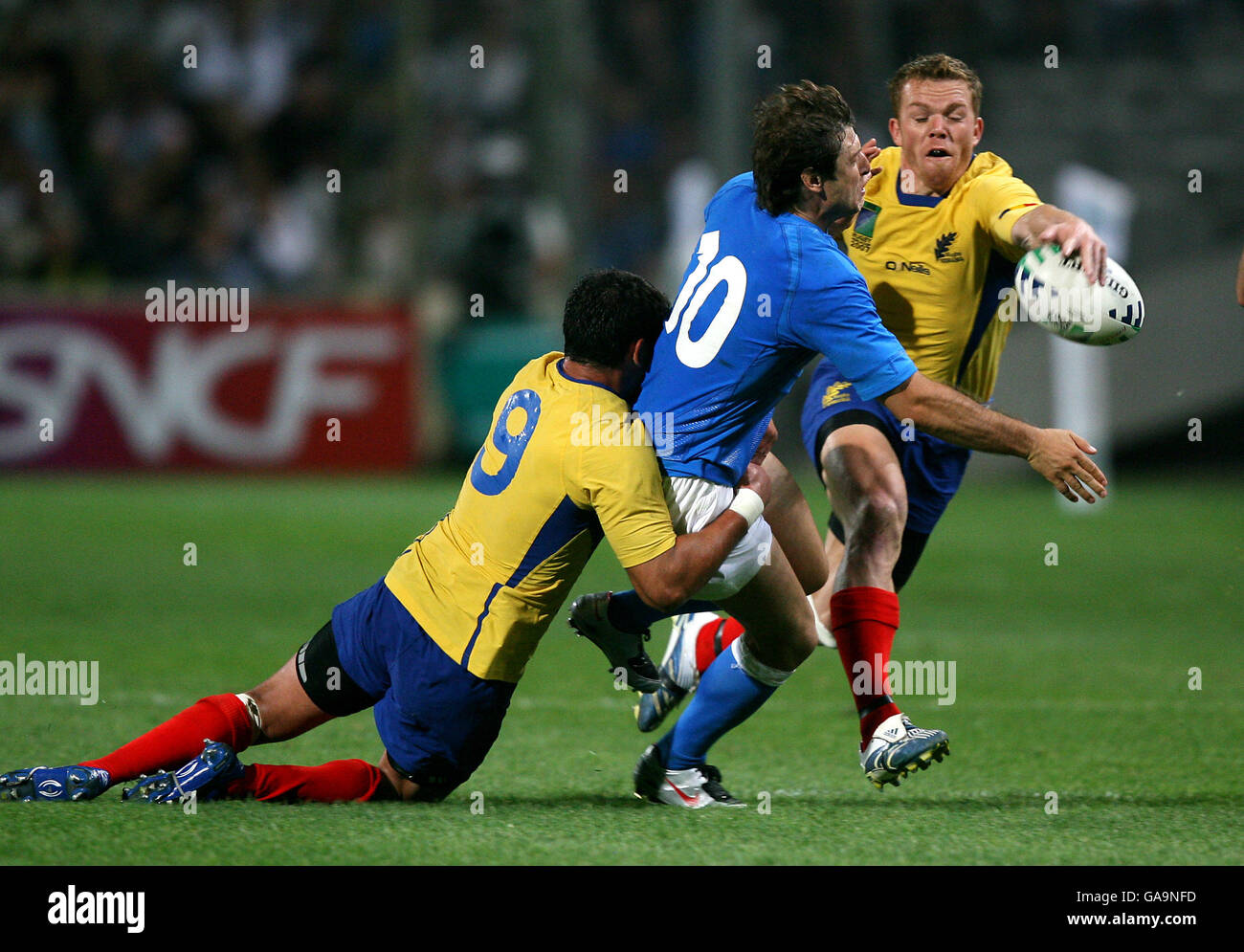 Rugby Union - IRB Rugby World Cup 2007 - Pool C - Italy v Romania - Stade Velodrome Stock Photo
