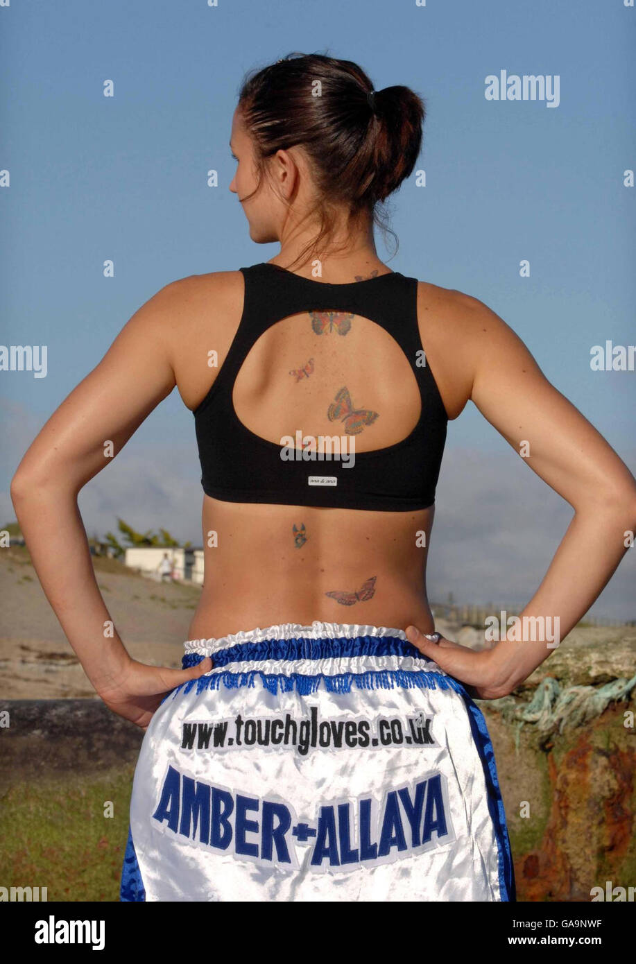 Kickboxing Champ Julie Kitchen Stock Photo Alamy