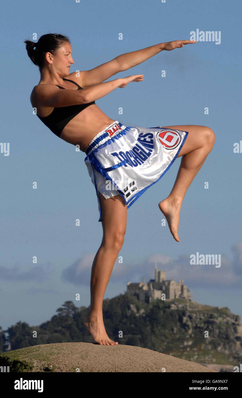 Kickboxing Champ Julie Kitchen Stock Photo Alamy
