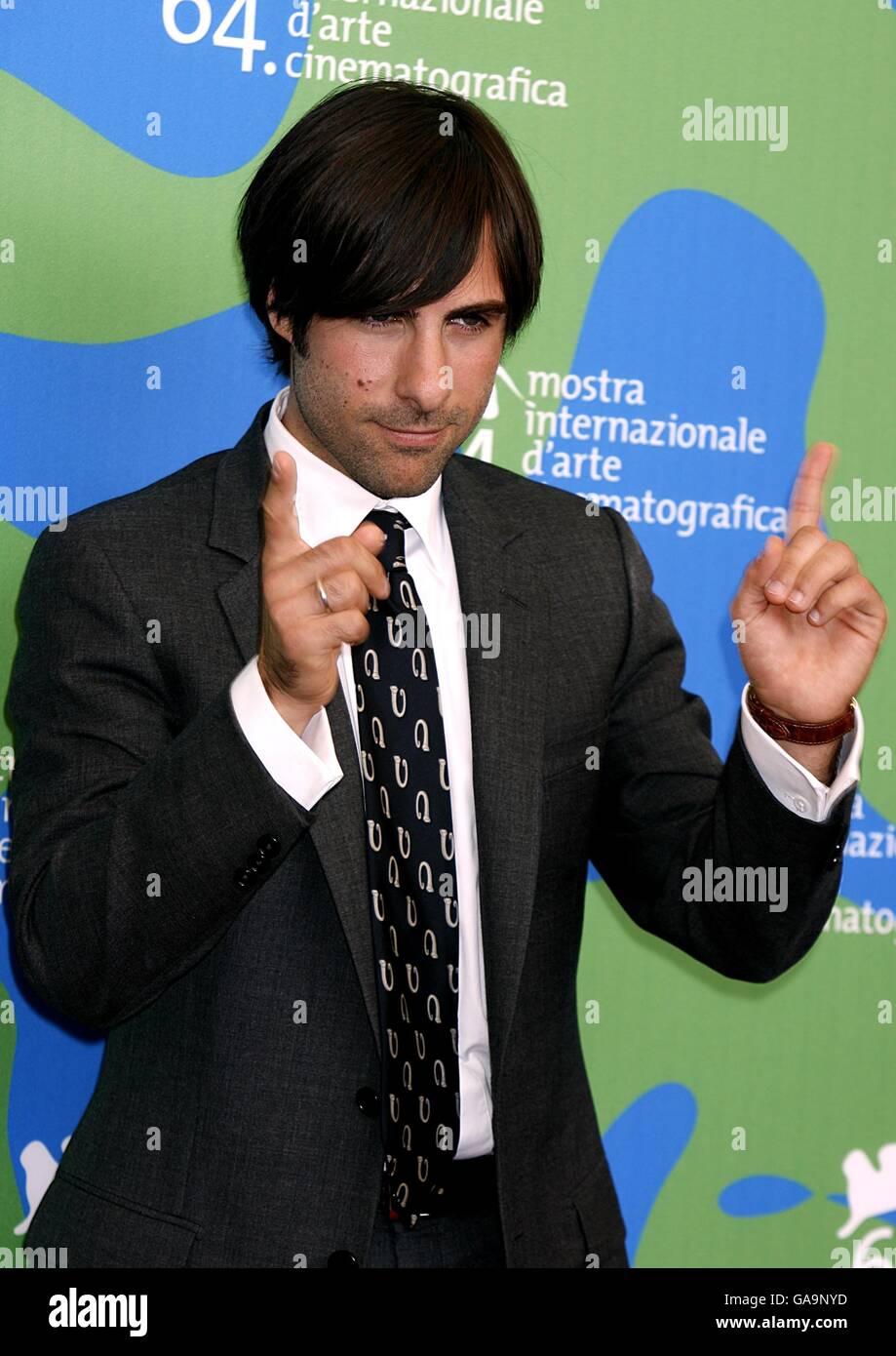 Jason Schwartzman during a photocall for the film 'The Darjeeling Limited', at the Venice Film Festival in Italy Stock Photo