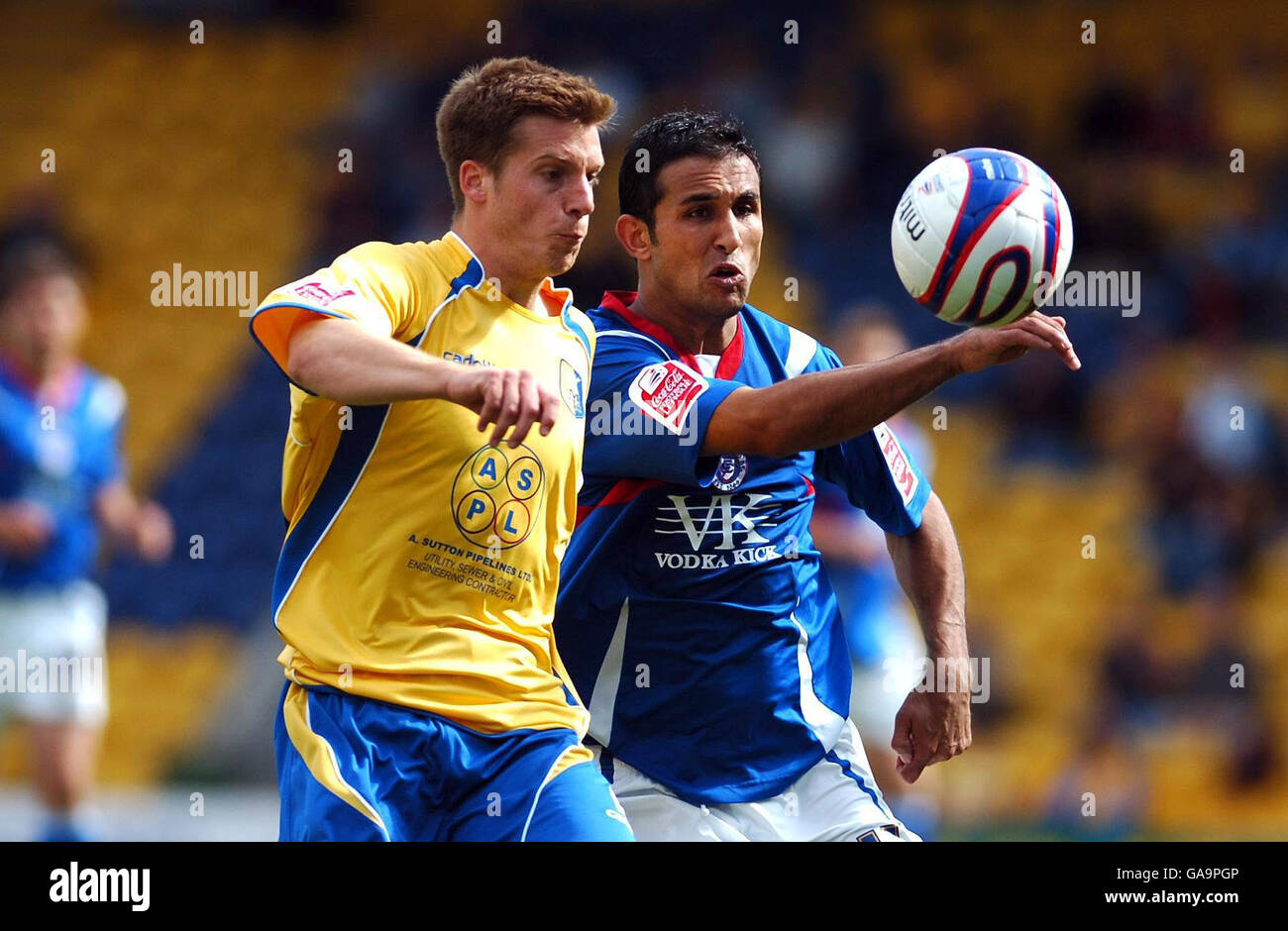 Soccer - Coca-Cola Football League Two - Mansfield Town v Chesterfield - Field Mill Stock Photo
