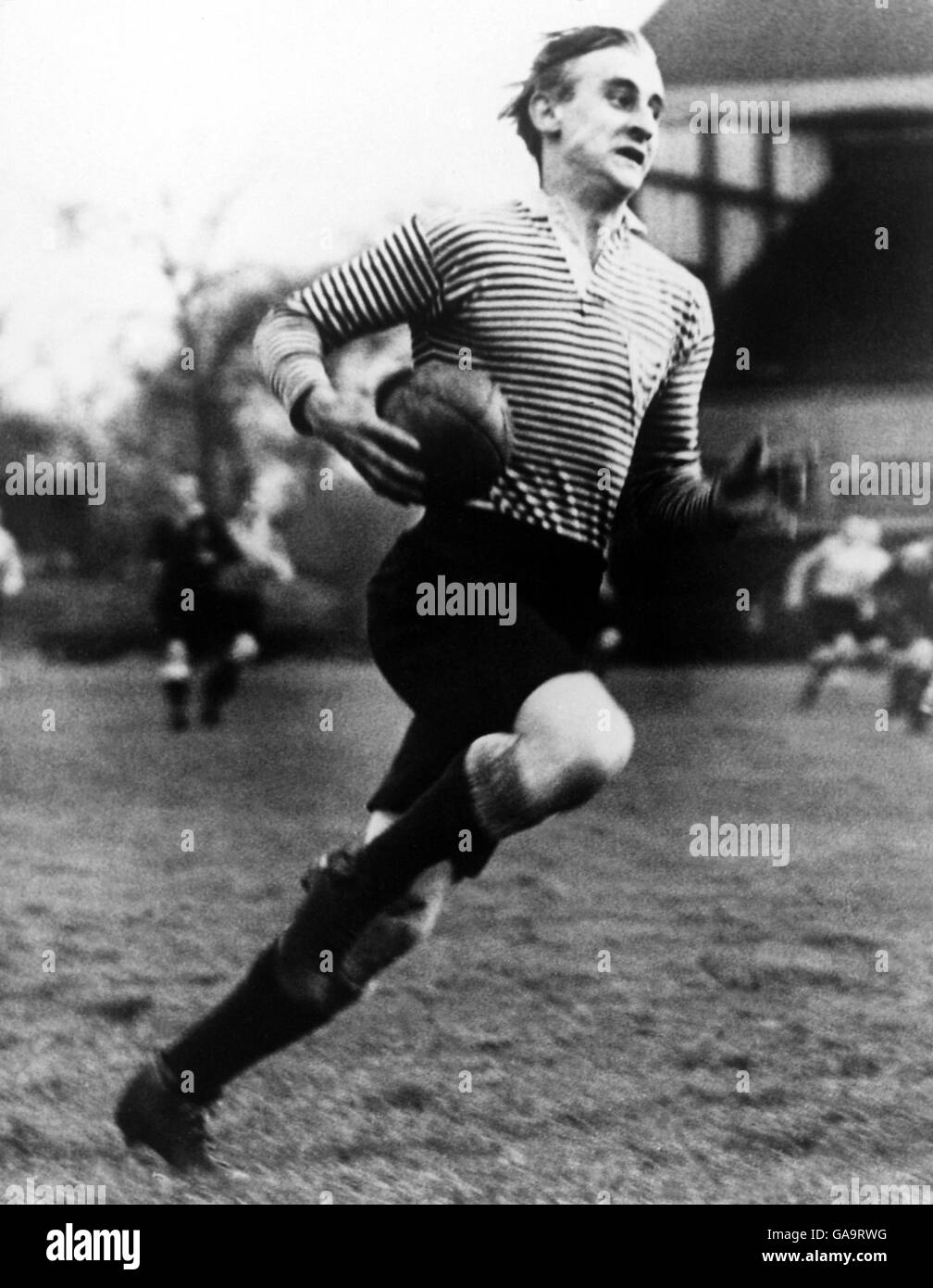 Rugby Union. Prince Alexander Obolensky in action Stock Photo
