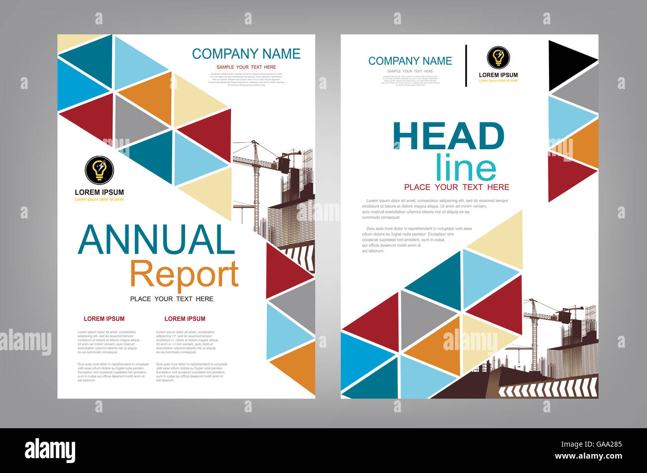 Cover Design Annual Layout Flyer Book Ad Page Vector