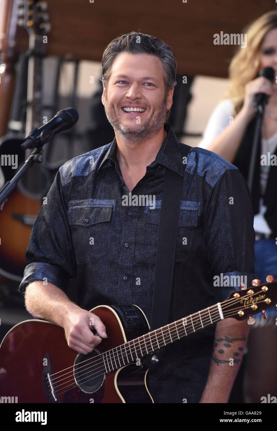New York, NY, USA. 5th Aug, 2016. Blake Shelton on stage for NBC Today