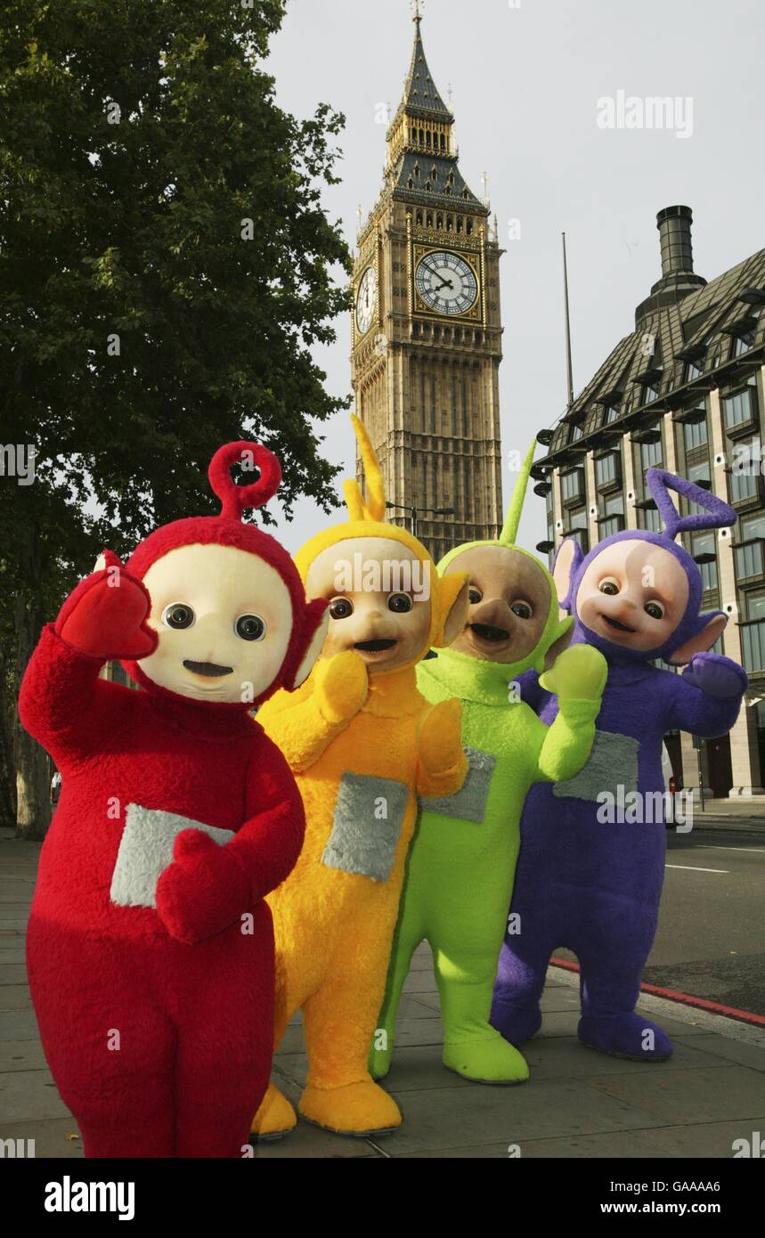 Teletubbies are 10 years old Stock Photo