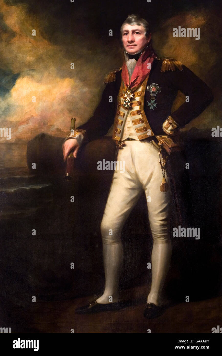 Admiral Sir David Milne (1763–1845) by Henry Raeburn (1756–1823) Stock Photo
