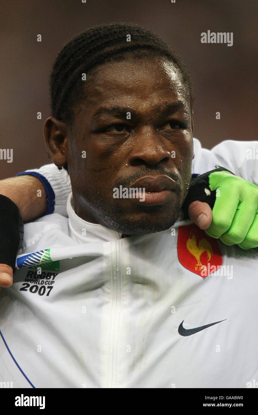 Rugby Union - IRB Rugby World Cup 2007 - Pool D - France v Argentina - Stade De France. Serge Betsen, France Stock Photo