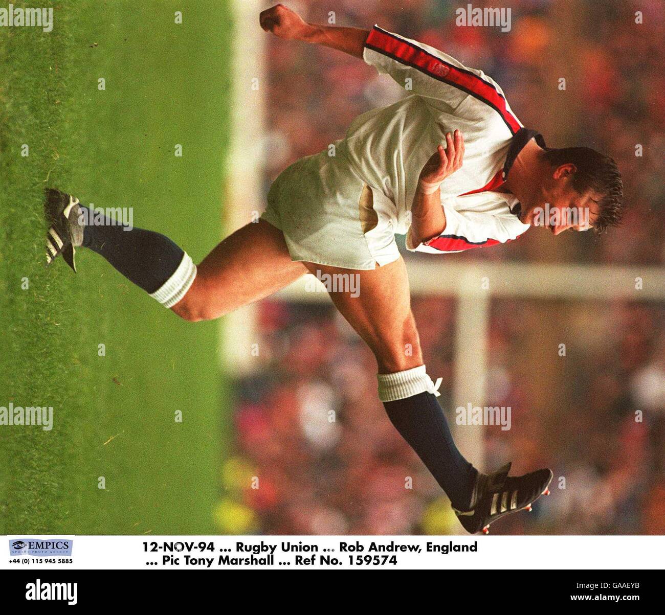 12 nov 94 rugby union rob andrew hi-res stock photography and images ...