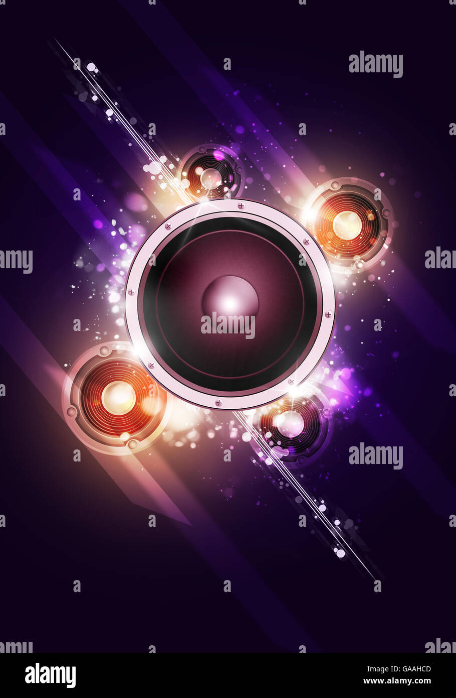 disco magic music background for flyers and nightclub posters Stock ...