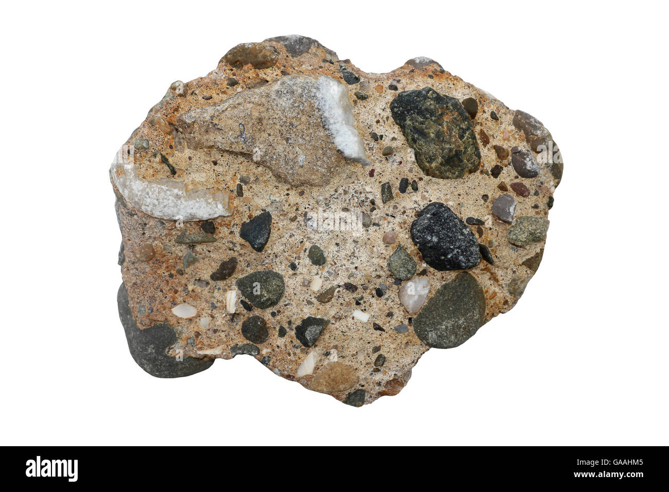 Modern Rock Aggregates In Matrix Stock Photo - Alamy