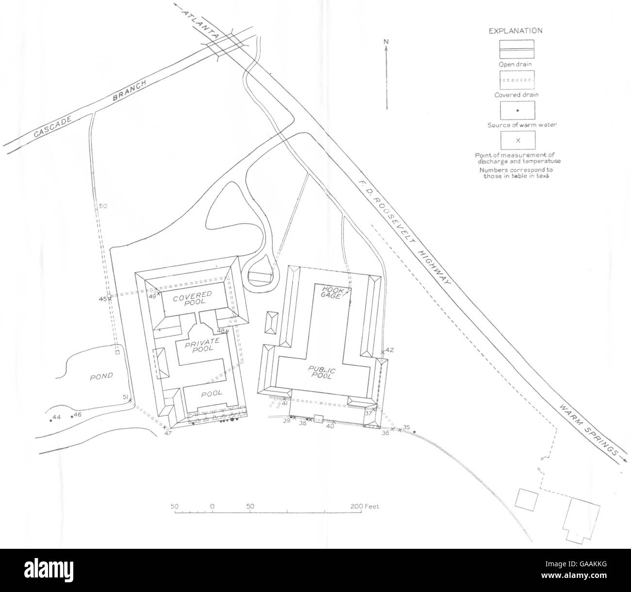 Vintage map of Black and White Stock Photos & Images Alamy