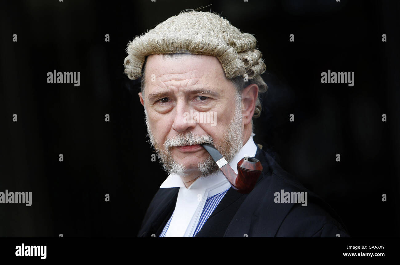 Donald Findlay QC outside the High Court in Glasgow after British-born Muslim student Mohammed Atif Siddique, 21, was found guilty of a series of Islamist terrorism offences. Stock Photo