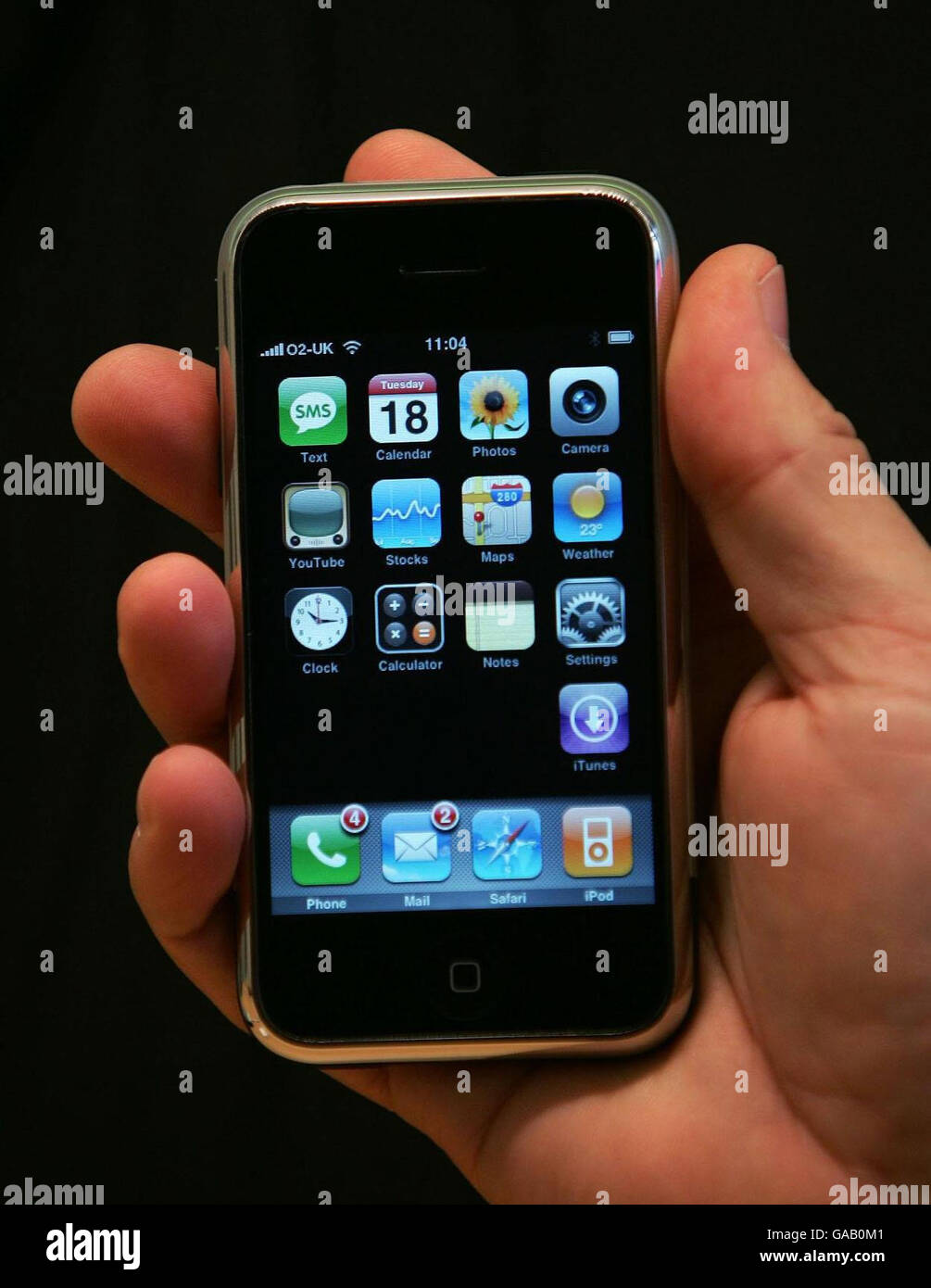The new apple iphone which was unveiled at their flagship store on