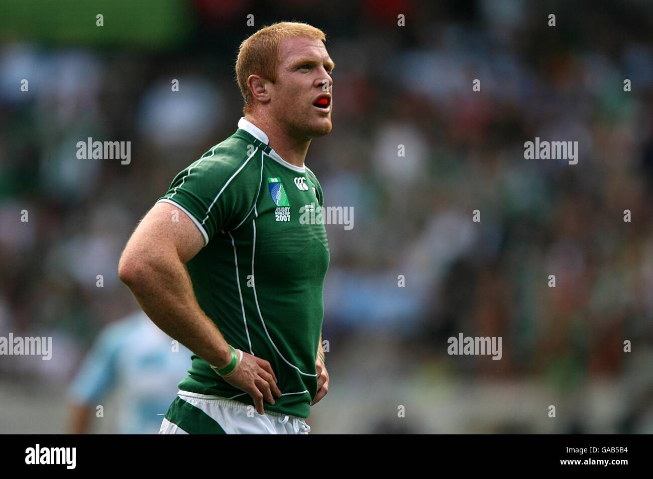 Gab Rugby Paul o'connell 2007 world cup hi-res stock photography and images - Alamy