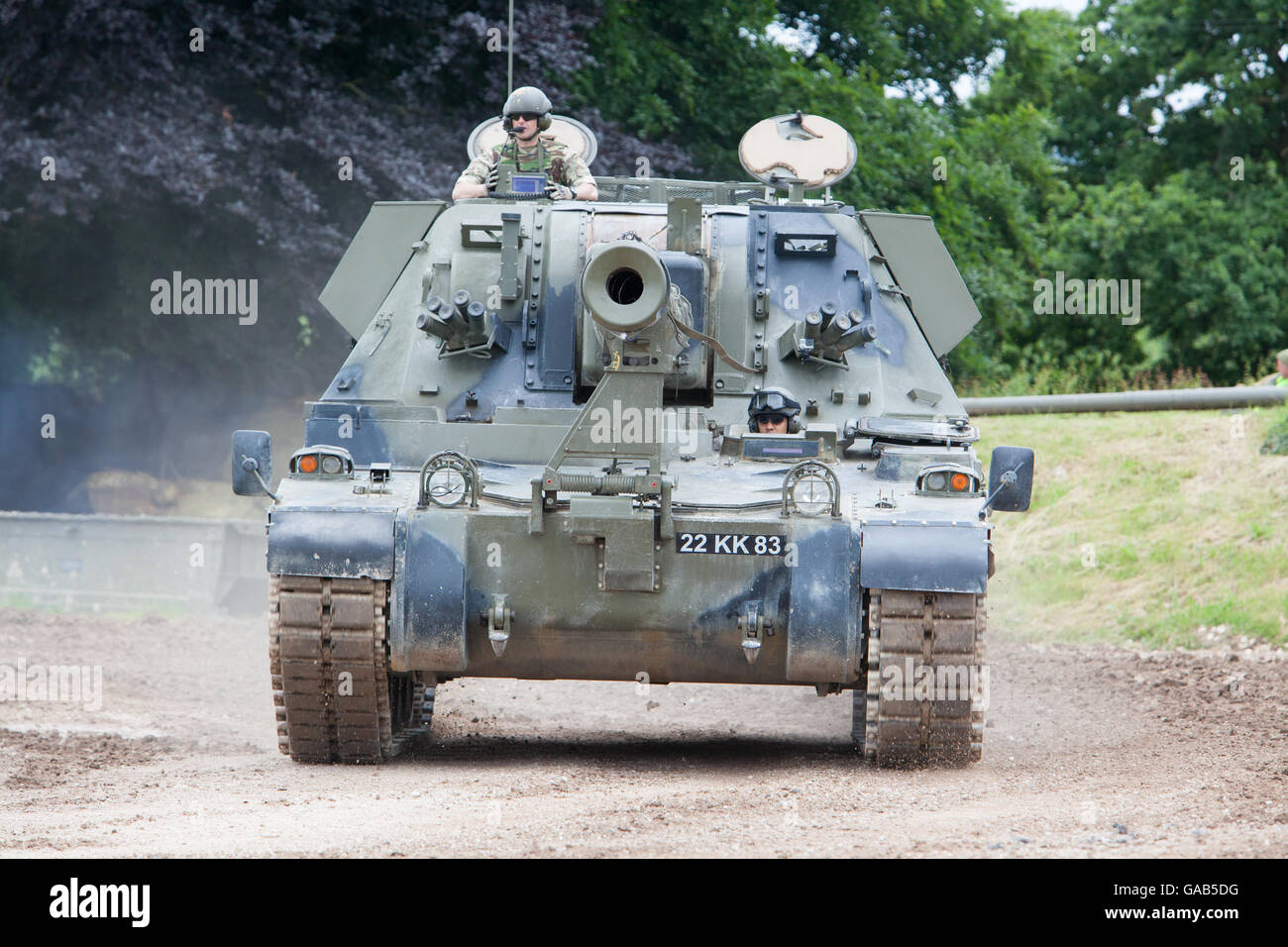 Tankfest, bovington, 2016 AS90 self propelled gun Stock Photo