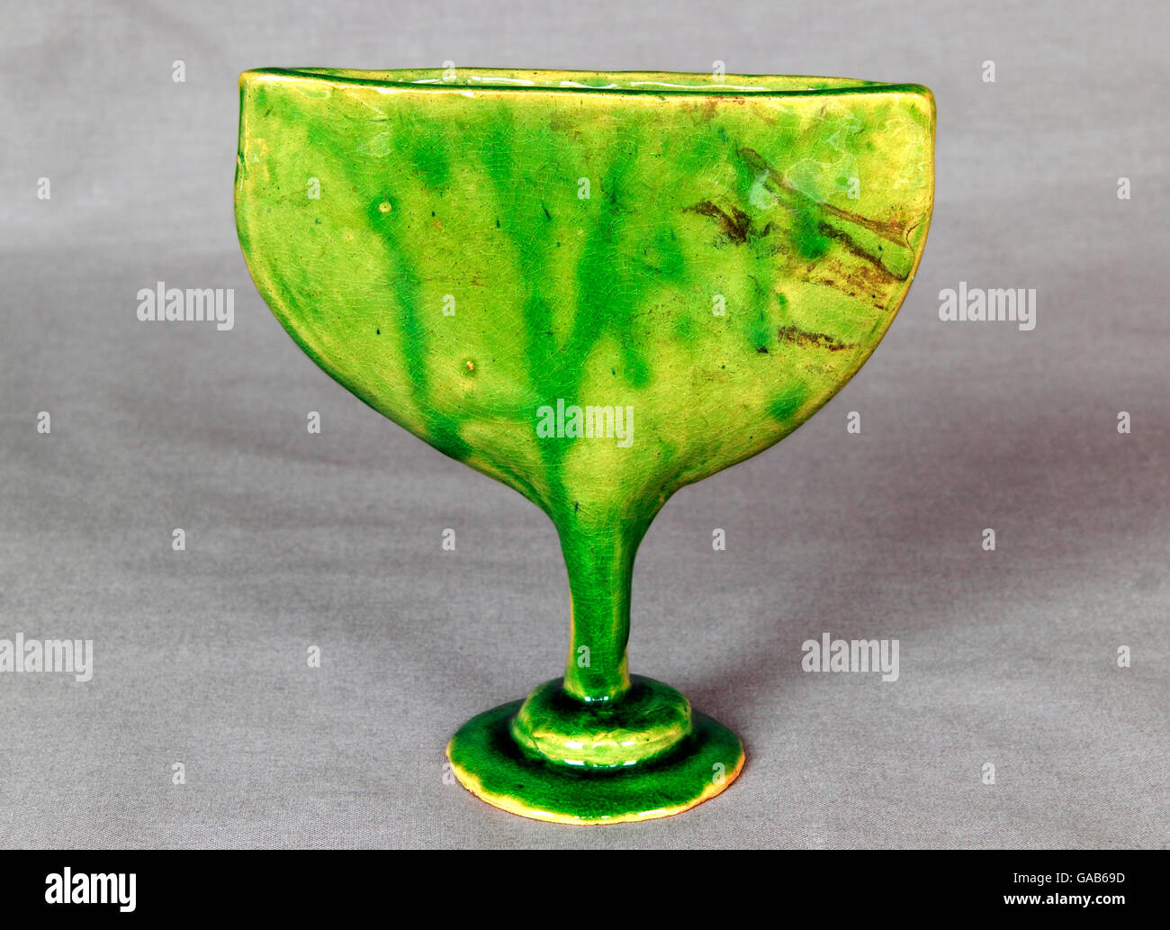 Ceramic pot pottery green glazed pot Stock Photo Alamy