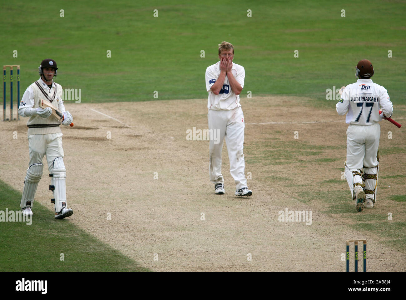 Cricket - Liverpool Victoria County Championship - Division One - Surrey v Lancashire - The Brit Oval Stock Photo