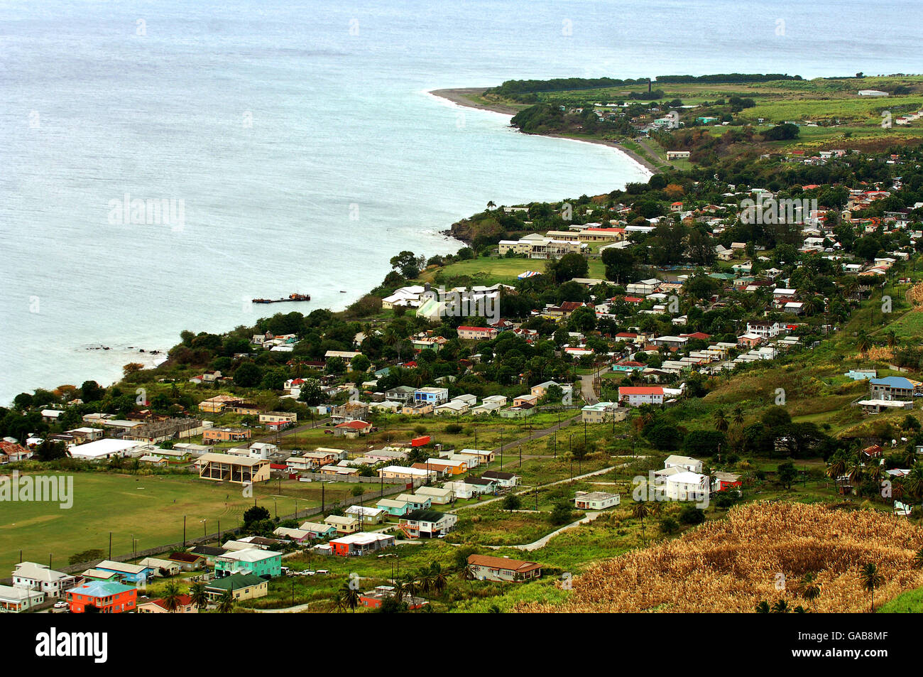 Sandy Point Town, St Kitts Stock Photo Alamy