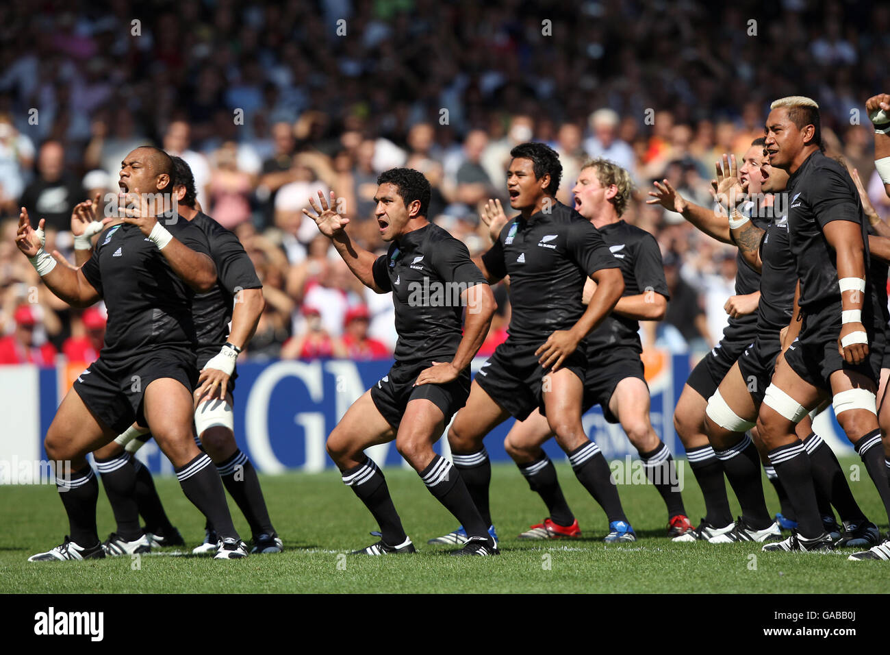 New zealand players perform haka hi-res stock photography and images - Alamy