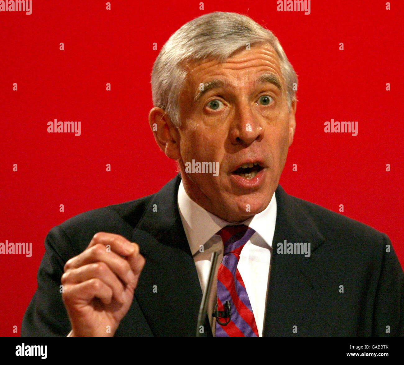 Secretary of State for Justice and Lord Chancellor Jack Straw addresses