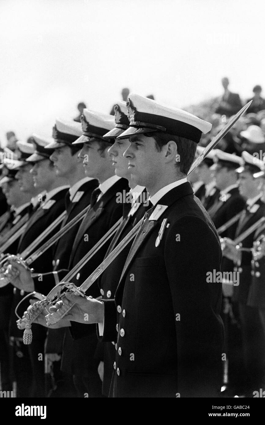 Royalty - Passing Out Parade - Britannia Royal Naval College - Dartmouth Stock Photo