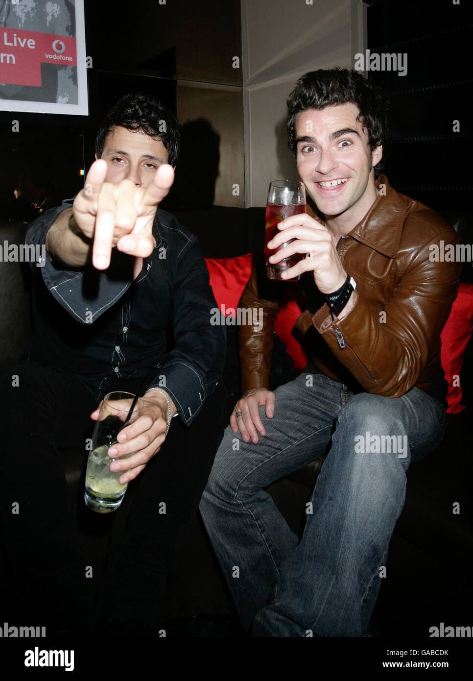 Kelly Jones (right) and Javier Weyler of the Stereophonics at the Vodafone Live Music Awards aftershow party at Amika, in Kensington, west London. Stock Photo