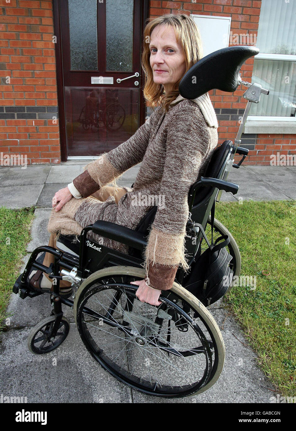Disabled regularly ripped off by taxi drivers, committee told. Barbara Fleming at her east Belfast home. Stock Photo