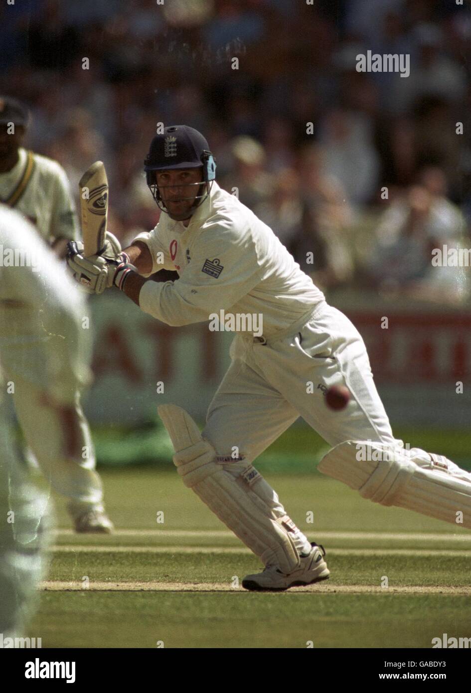 Cricket - England v Sri Lanka - Second npower Test - Third Day. England's Graham Thorpe in action Stock Photo
