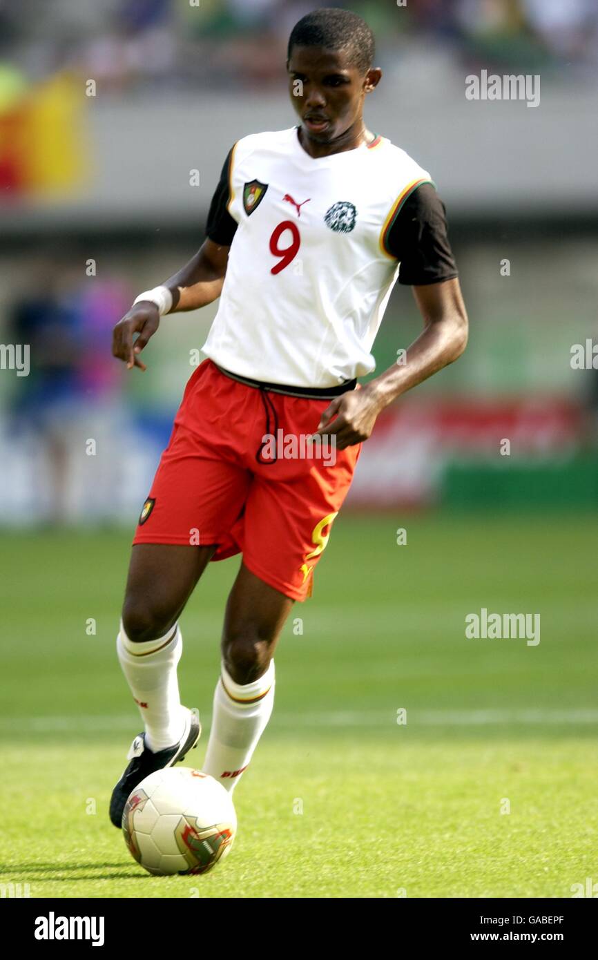 Soccer - FIFA World Cup 2002 - Group E - Cameroon v Ireland. Samuel Eto'o, Cameroon Stock Photo