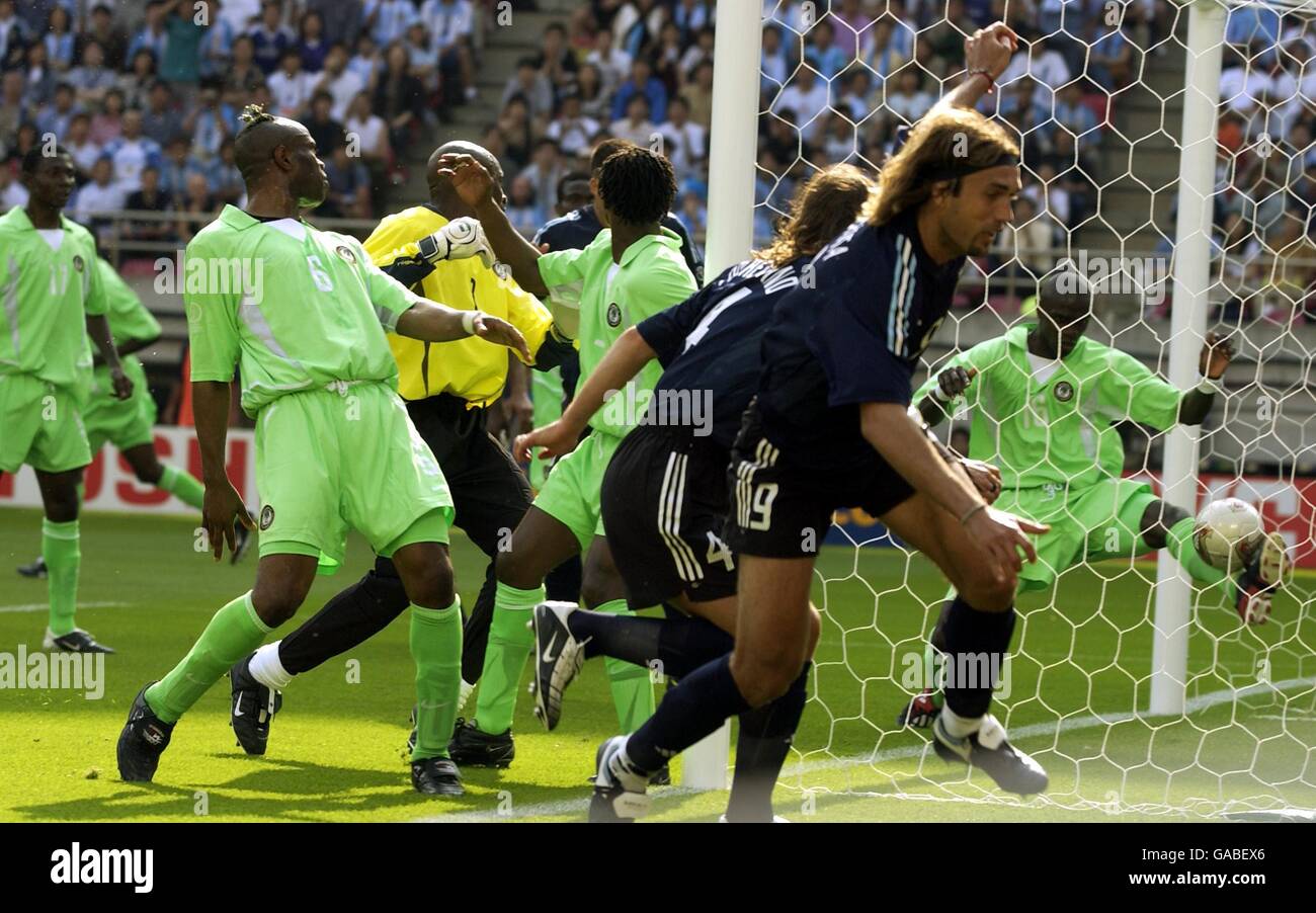 Soccer - FIFA World Cup 2002 - Group F - Argentina v Nigeria Stock Photo